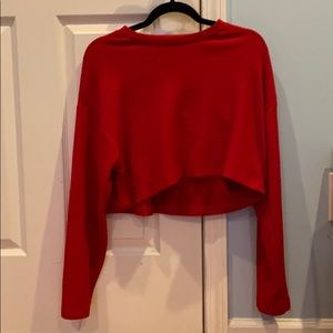 Cotton On Cropped Red Sweater